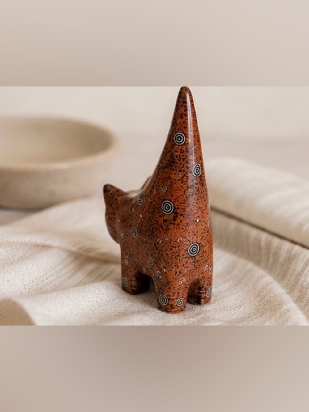 Abstract Cat Ring Holder Jewelry Organizer Decor - Picture 5 of 8
